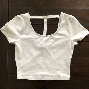 White crop top